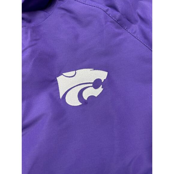 Colosseum Kansas State Wildcats Purple Reloaded Anorak Half-Zip Jacket Large - Picture 6 of 6